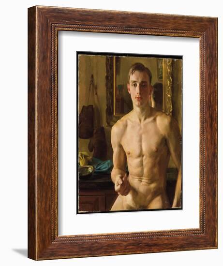 The Boxer, 1933 (Oil on Canvas)-Konstantin Andreevic Somov-Framed Giclee Print