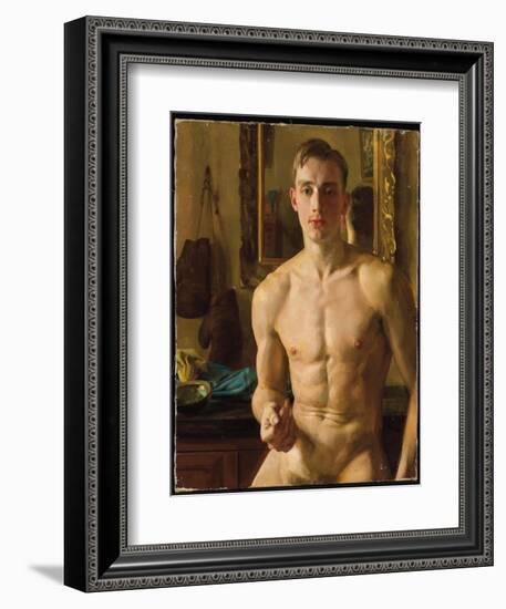 The Boxer, 1933 (Oil on Canvas)-Konstantin Andreevic Somov-Framed Giclee Print