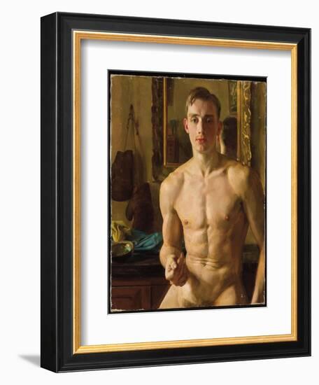 The Boxer, 1933 (Oil on Canvas)-Konstantin Andreevic Somov-Framed Giclee Print