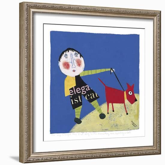 The Boy Brought the First Dog-Barbara Olsen-Framed Giclee Print