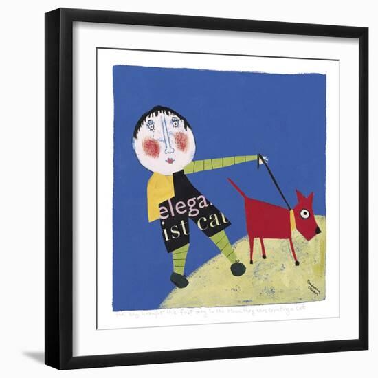 The Boy Brought the First Dog-Barbara Olsen-Framed Giclee Print