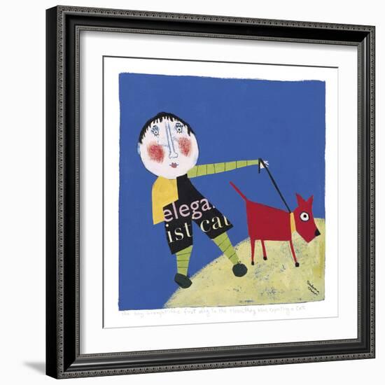 The Boy Brought the First Dog-Barbara Olsen-Framed Giclee Print