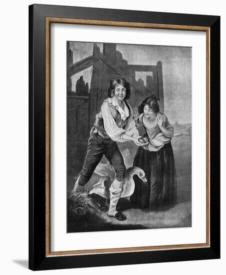 The Boy Discovering the Golden Eggs, 19th Century-J Young-Framed Giclee Print