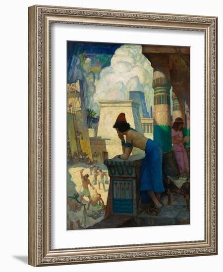 the Boy, Moses... , 1928 (Oil on Canvas)-Newell Convers Wyeth-Framed Giclee Print