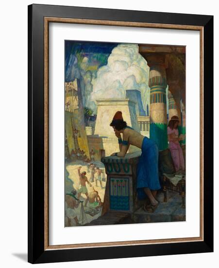 the Boy, Moses... , 1928 (Oil on Canvas)-Newell Convers Wyeth-Framed Giclee Print