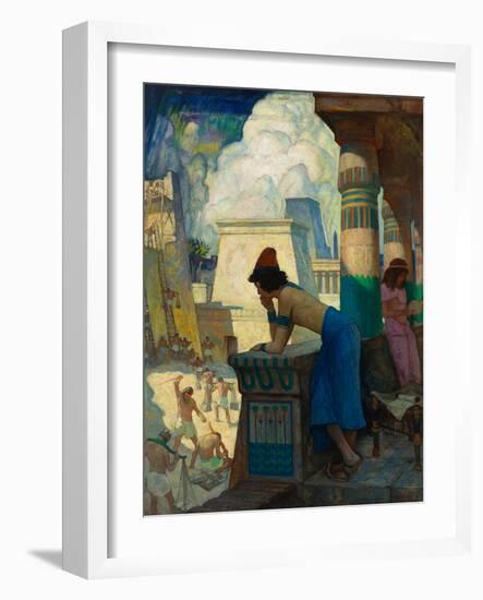 the Boy, Moses... , 1928 (Oil on Canvas)-Newell Convers Wyeth-Framed Giclee Print