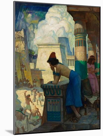 the Boy, Moses... , 1928 (Oil on Canvas)-Newell Convers Wyeth-Mounted Giclee Print