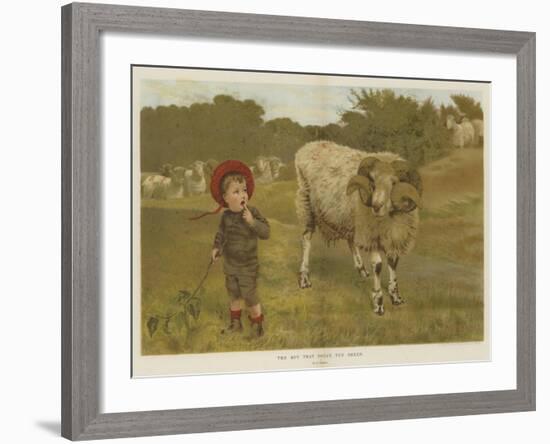 The Boy That Drove the Sheep-William Weekes-Framed Giclee Print