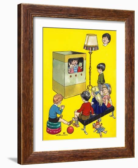 The Boy Who Wanted to Be on Television-Jesus Blasco-Framed Giclee Print