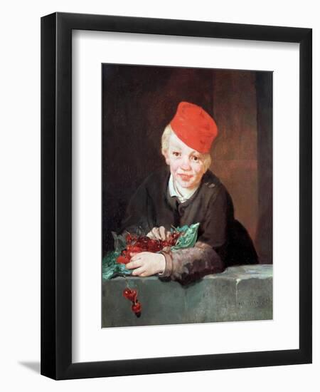 The Boy with the Cherries, 1859-Edouard Manet-Framed Giclee Print