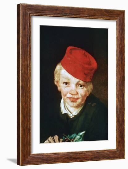 The Boy with the Cherries, Detail, 1859-Edouard Manet-Framed Giclee Print