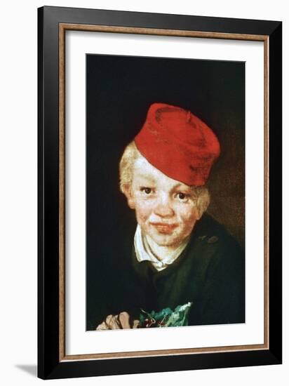 The Boy with the Cherries, Detail, 1859-Edouard Manet-Framed Giclee Print