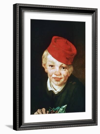 The Boy with the Cherries, Detail, 1859-Edouard Manet-Framed Giclee Print