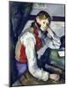 The Boy with the Red Vest-Paul Cézanne-Mounted Giclee Print