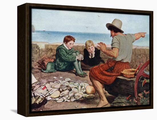 The Boyhood of Raleigh, 1908-1909-John Everett Millais-Framed Premier Image Canvas