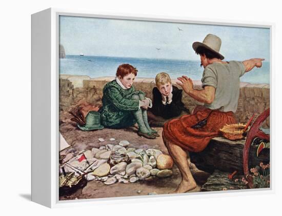 The Boyhood of Raleigh, 1908-1909-John Everett Millais-Framed Premier Image Canvas