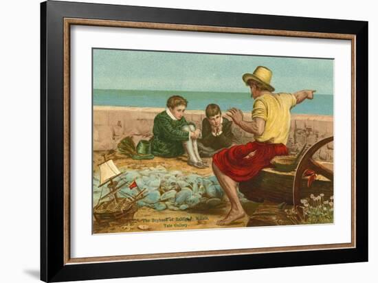 The Boyhood of Sir Walter Raleigh-John Everett Millais-Framed Giclee Print