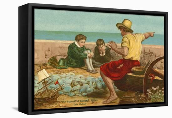 The Boyhood of Sir Walter Raleigh-John Everett Millais-Framed Premier Image Canvas