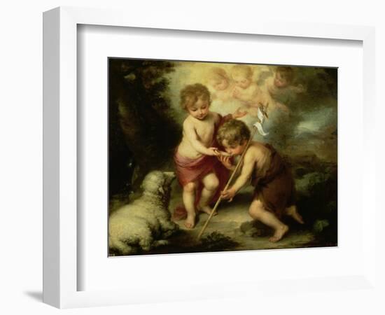 The Boys with the Shell, c.1670-Bartolome Esteban Murillo-Framed Giclee Print