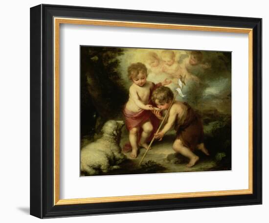 The Boys with the Shell, c.1670-Bartolome Esteban Murillo-Framed Giclee Print