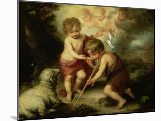 The Boys with the Shell, c.1670-Bartolome Esteban Murillo-Mounted Giclee Print