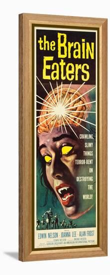 The Brain Eaters, insert poster, 1958-null-Framed Stretched Canvas