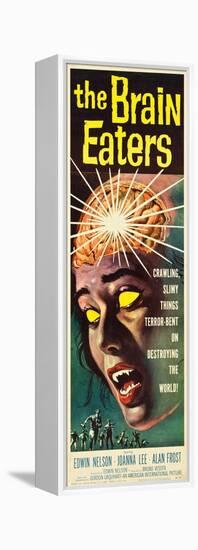 The Brain Eaters, insert poster, 1958-null-Framed Stretched Canvas