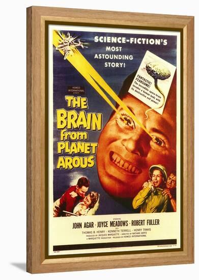 The Brain From Planet Arous, 1958-null-Framed Stretched Canvas