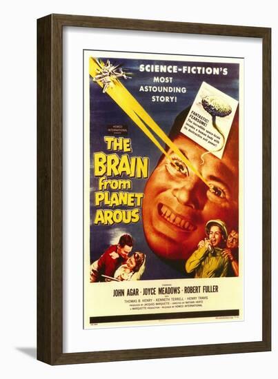 The Brain From Planet Arous, 1958-null-Framed Art Print