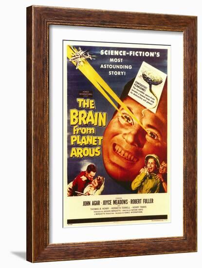 The Brain From Planet Arous, 1958-null-Framed Art Print