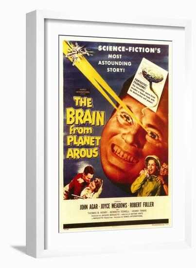 The Brain From Planet Arous, 1958-null-Framed Art Print