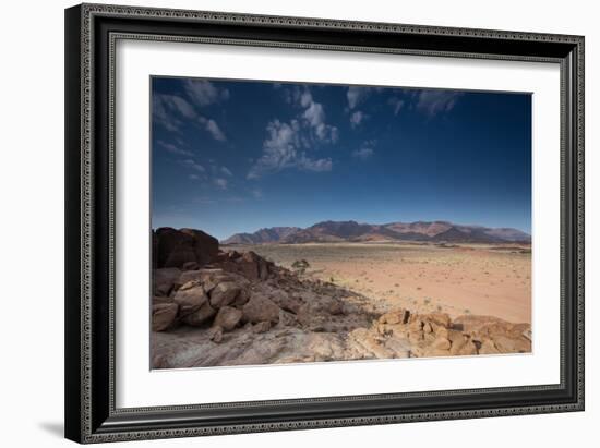 The Brandberg Mountain Range at Sunrise-Alex Saberi-Framed Photographic Print