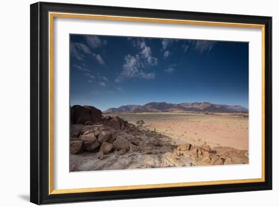 The Brandberg Mountain Range at Sunrise-Alex Saberi-Framed Photographic Print