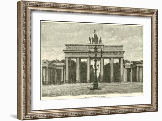 The Brandenburg Gate, Berlin, 1870-null-Framed Giclee Print