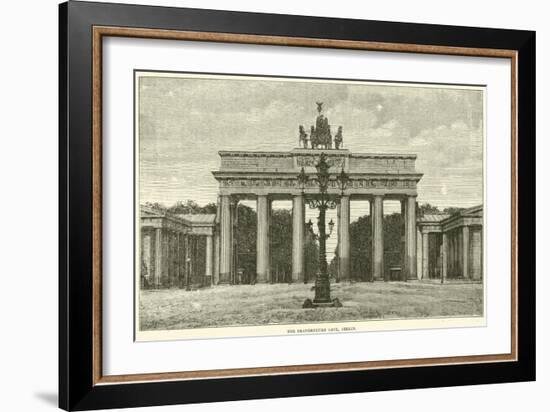 The Brandenburg Gate, Berlin, 1870-null-Framed Giclee Print