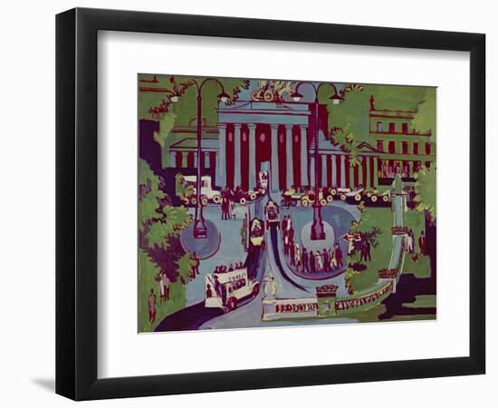 The Brandenburg Gate, Berlin, 1929-Ernst Ludwig Kirchner-Framed Giclee Print