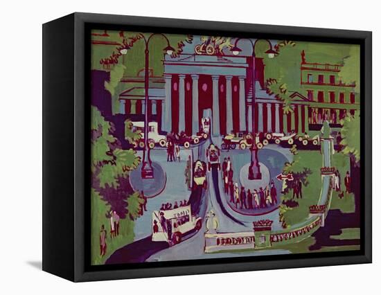 The Brandenburg Gate, Berlin, 1929-Ernst Ludwig Kirchner-Framed Premier Image Canvas