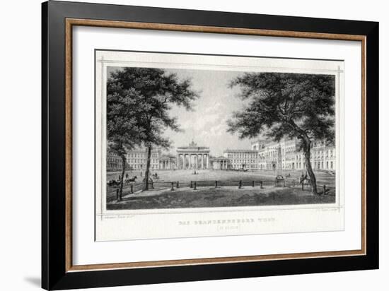 The Brandenburg Gate, Berlin, 19th Century-Johann Poppei-Framed Giclee Print