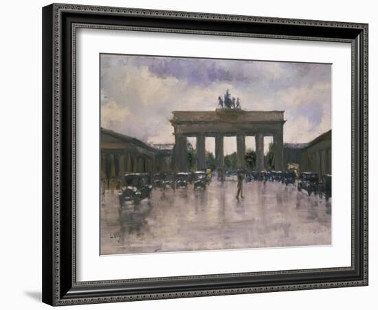 The Brandenburg Gate in Berlin-Lesser Ury-Framed Giclee Print