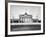 The Brandenburg Gate in East Berlin Behind the Berlin Wall-null-Framed Photo