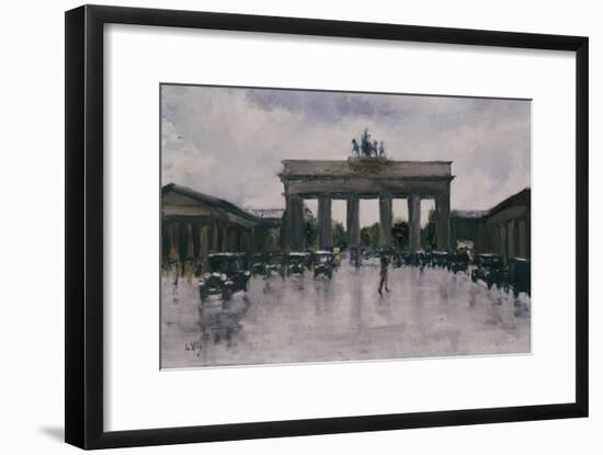 The Brandenburg Gate-Lesser Ury-Framed Giclee Print