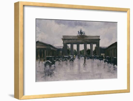 The Brandenburg Gate-Lesser Ury-Framed Giclee Print