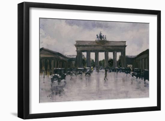 The Brandenburg Gate-Lesser Ury-Framed Giclee Print