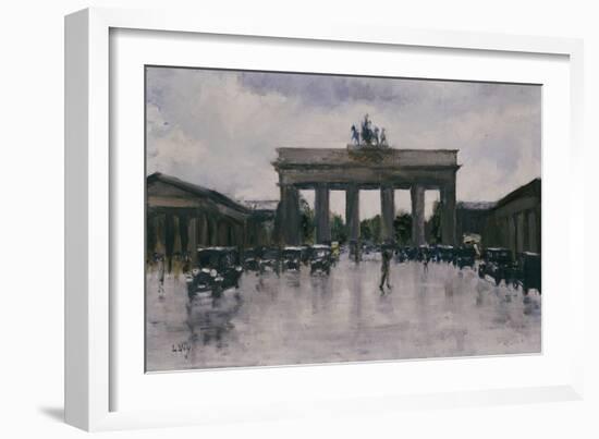 The Brandenburg Gate-Lesser Ury-Framed Giclee Print