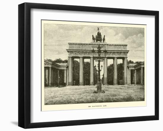 The Brandenburg Gate-null-Framed Giclee Print