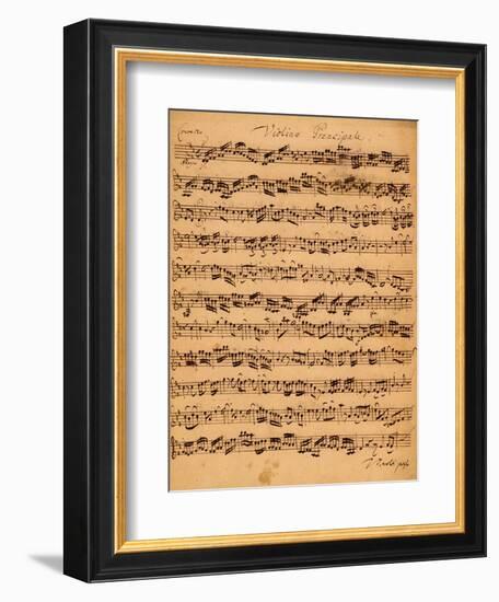 The Brandenburger Concertos, No.5 D-Dur, 1721-Johann Sebastian Bach-Framed Giclee Print