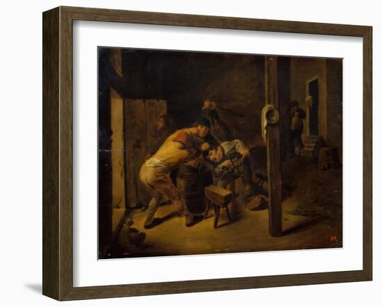 The Brawl-Adriaen Brouwer-Framed Giclee Print