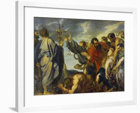 The Brazen Serpent, 1618-20-Sir Anthony Van Dyck-Framed Giclee Print