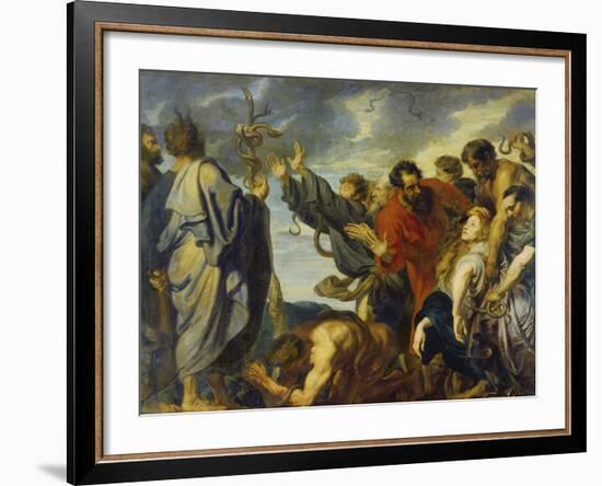 The Brazen Serpent, 1618-20-Sir Anthony Van Dyck-Framed Giclee Print