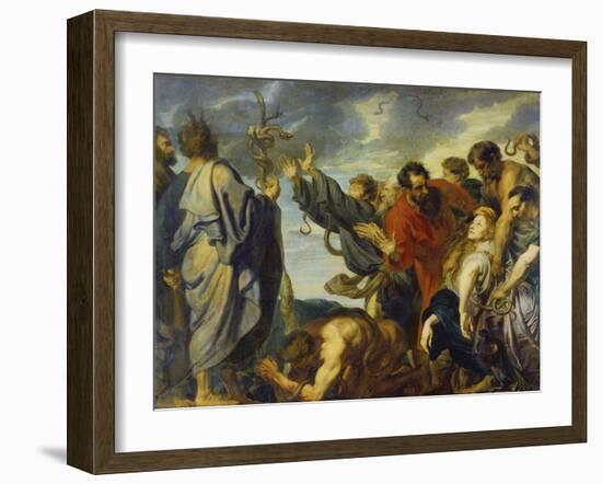 The Brazen Serpent, 1618-20-Sir Anthony Van Dyck-Framed Giclee Print